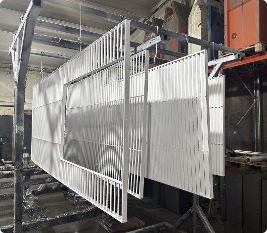 Покраска серийных металлических изделий