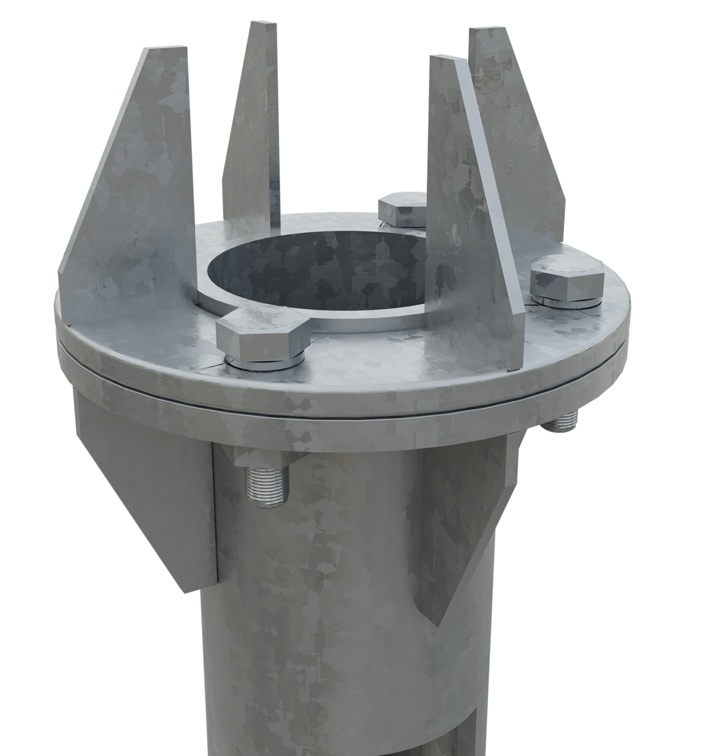 Фланцы и косынки опоры освещения