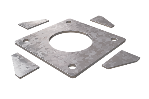 Фланцы и косынки для опор освещения